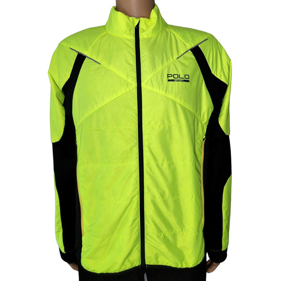 Ralph Lauren Polo Sport Performance Training Jacket Large Blaze Yellow $185